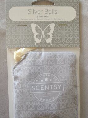 Scentsy Silver Bells Scent Pak Pack Sachet Air Freshener Scentsy Buddies
